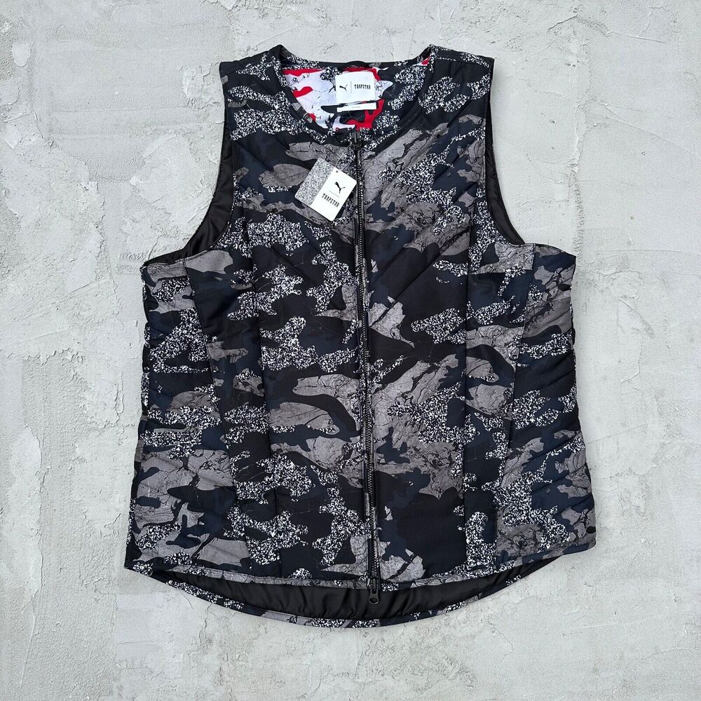 NWT Puma Trapstar Rev Bib Camo Puffer Vest